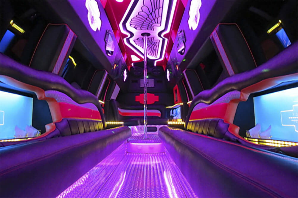 big red party black panther vip limo dubai