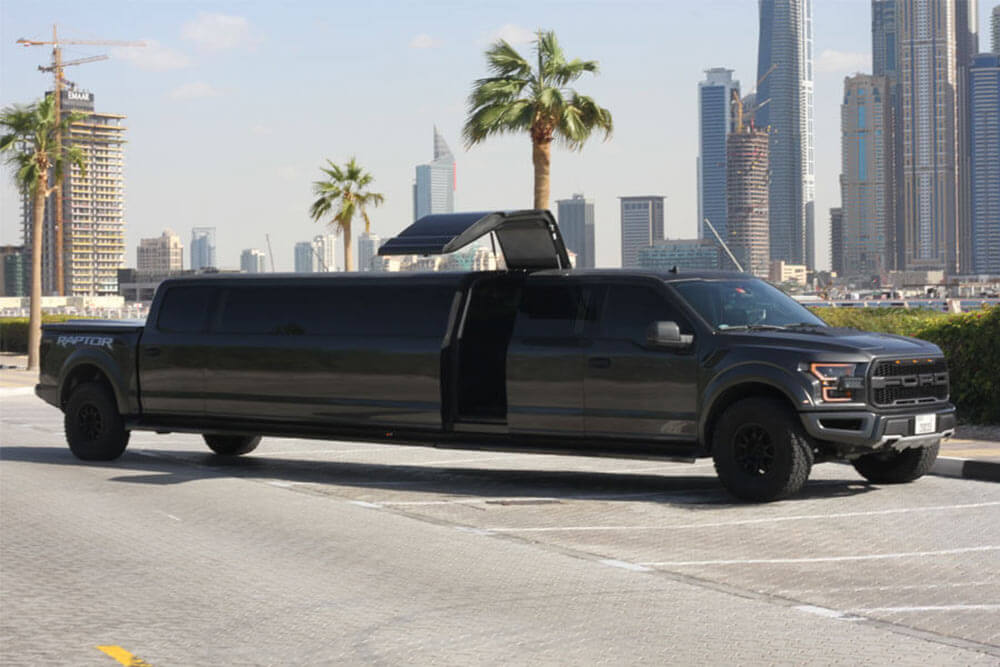 ford raptor vip limo dubai