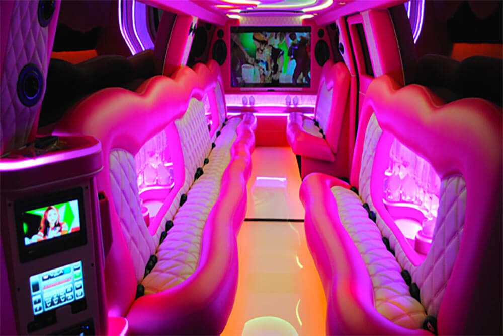 pink panther gmc vip limo dubai