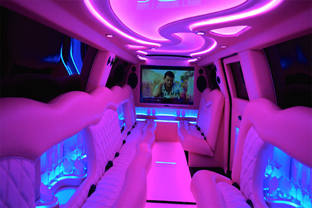 pink panther gmc vip limo dubai