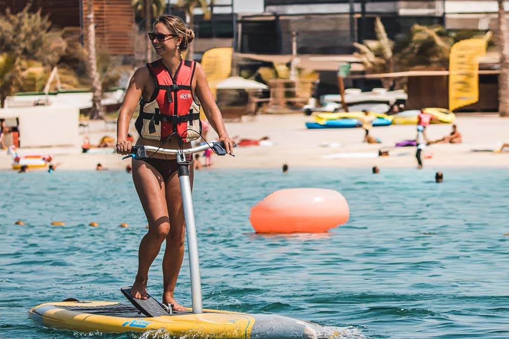 water step bike dubai